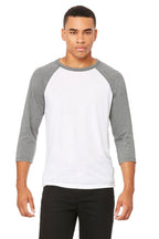Unisex 34-Sleeve Baseball T-Shirt - gRY cHR BLK TRB - S(D0102H7W2F8)