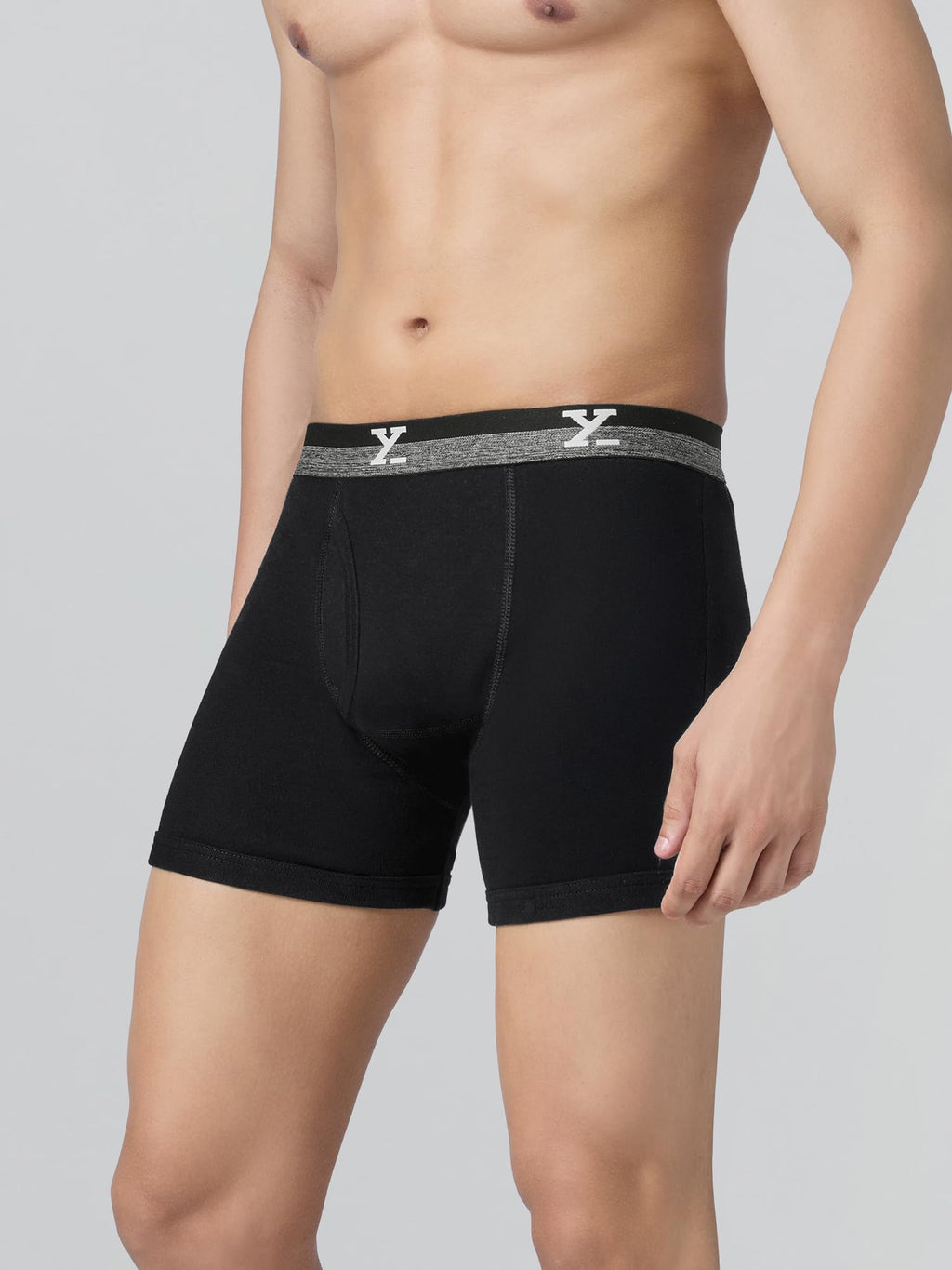 XYXX Mens Nova Cotton Boxer Brief for Men Pack of 2 |Regular Fit with intellifresh No-Marks Waistband | Solid Underwear for Men