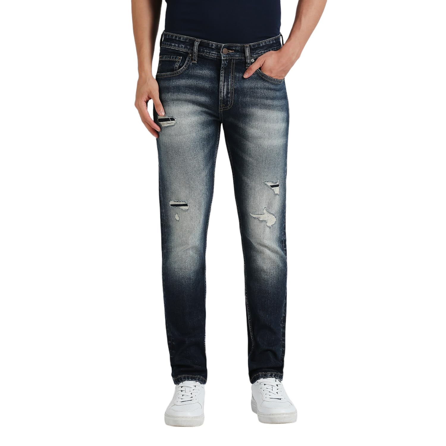 Pepe Jeans MenS Tapered Jeans (Pm207796Q031_Dark Blast Indigo Blue