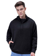The Indian Garage Co Mens Polyester Blend Cowl Neck Sweatshirt