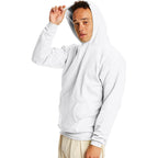 Hanes Men's Pullover EcoSmart Hooded Sweatshirt, white, 5X Large