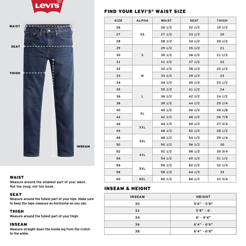 Levi's Men's 541 Athletic Fit Jeans (Also Available in Big & Tall), Caraway-Twill, 60W x 30L