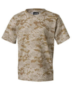 Youth camo T-Shirt - BLUE WOODLAND - XS(D0102H7MYDJ)