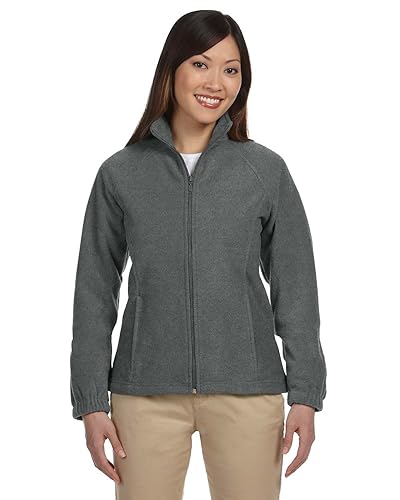 Ladies 8 oz Full-Zip Fleece - BLAcK - XS(D0102H76WP6)