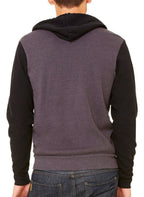 Unisex Sponge Fleece Full-Zip Hooded Sweatshirt - ASPHALT - 2XL(D0102H7WD32)