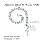 TONY & SANDY Gifts for 15 Year Old Girls Jewelry Initial Charm Bracelets Women Teen Girls Gift Ideas Trendy Stuff Teenage Girls