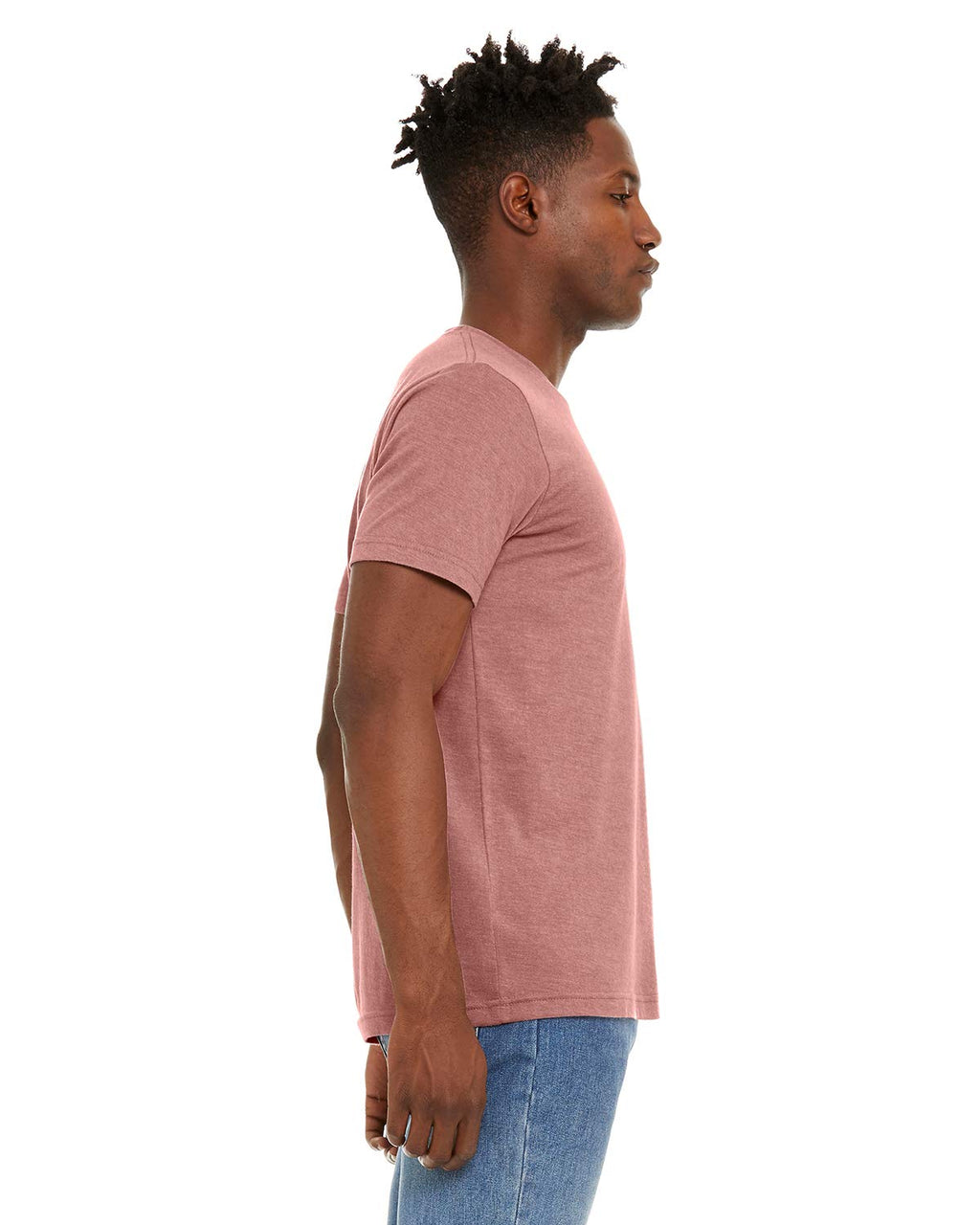 Unisex Sueded T-Shirt - HEATHER RED - XS(D0102H7KP68)