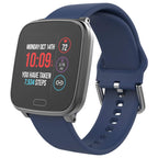 iConnect by Timex Active Smartwatch with Heart Rate, Notifications & Activity Tracking 37mm - Gunmetal with Blue Resin Strap