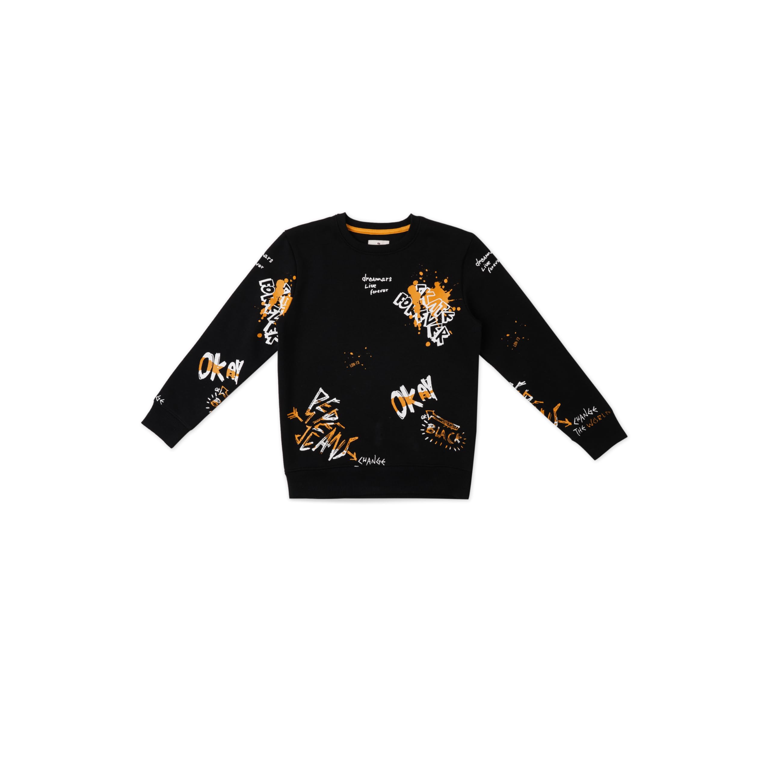 Pepe Jeans Boys Black Printed Sweatshirt