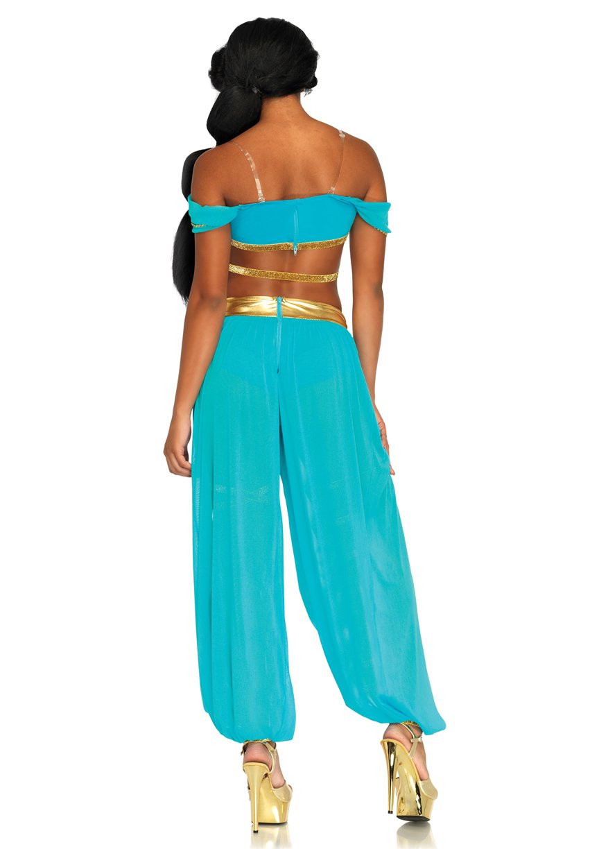 Leg Avenue Oasis Princess Costume - Small - Blue (4-Piece)