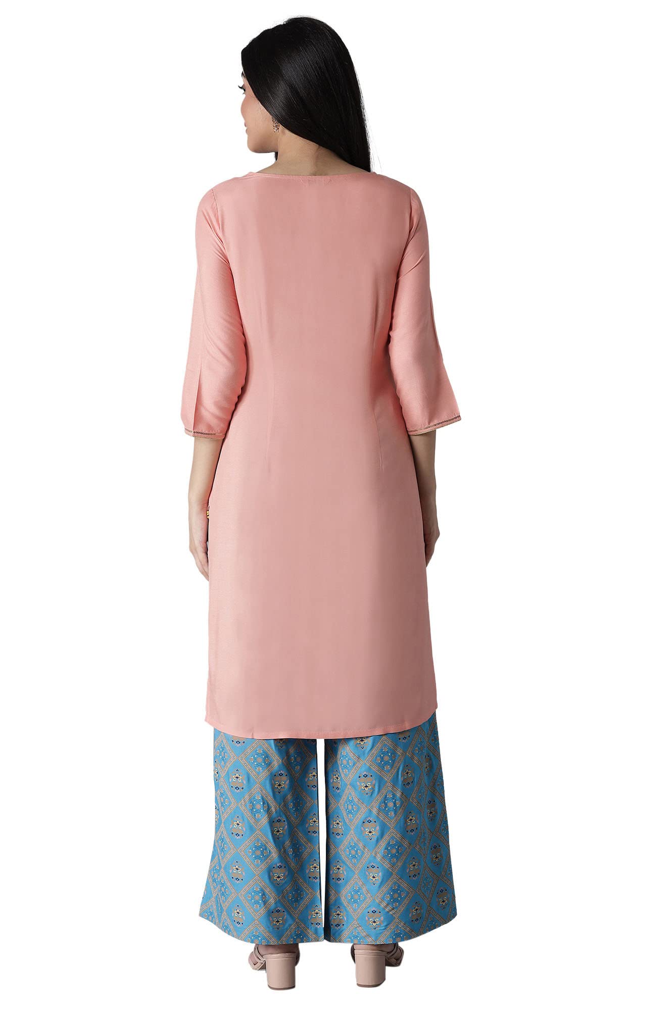 Aurelia Women'S Rayon Kurta-Straight Palazzo