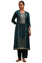 Soch Women Russian Silk with Zari Woven Kurta Set