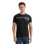 MenS Black Graphic Print T-Shirt