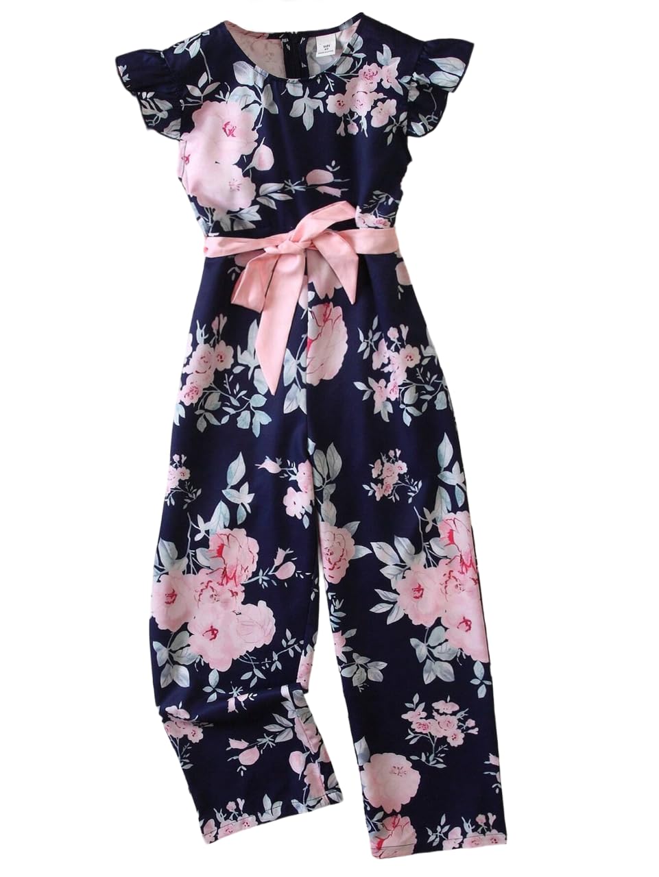 Tagas Girl'S Crepe Full Length Jumpsuits (Gjs-10-Blue-9