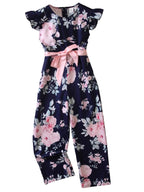 Tagas Girl'S Crepe Full Length Jumpsuits (Gjs-10-Blue-9