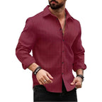 Deelmo MenS Regular Fit Checks Pattern Polyester Blend Shirt With Collared Neck Long Sleeve And Standard Length | Shirt For Man