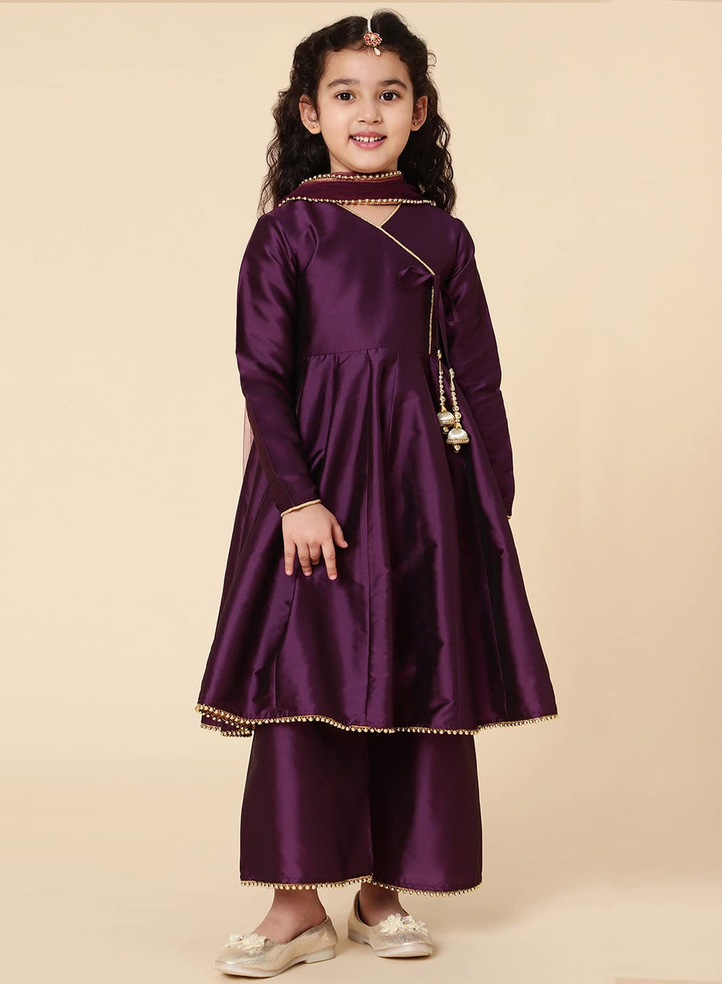 A.T.U.N. Girls Anarkali Palazzo Set