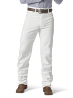 Wrangler Men's 13MWZ Cowboy Cut Original Fit Jean, White, 32W x 36L