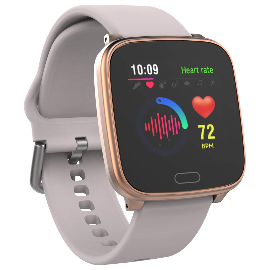 iConnect by Timex Active Smartwatch with Heart Rate, Notifications & Activity Tracking 37mm - Rose Gold-Tone with Blush Resin St