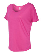 Ladies Slouchy T-Shirt - WHITE MARBLE - S(D0102H7W5V8)