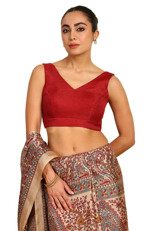 Soch Women Jute Textured Padded Blouse