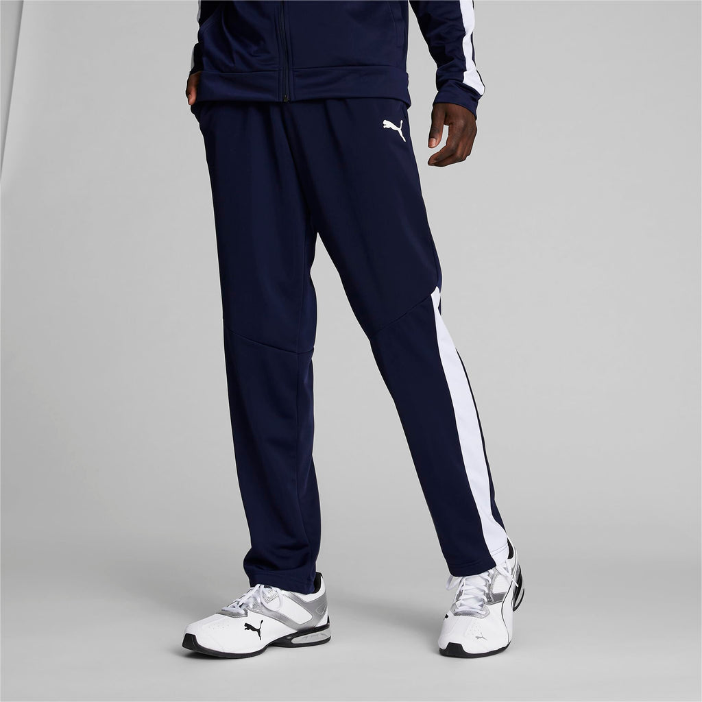 PUMA Men's Contrast Pants (Available in Big & Tall), Peacoat/White, 4XLT