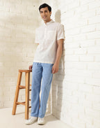 Fabindia MenS Solid Relaxed Fit Shirt (2123224Offwhite_Off White