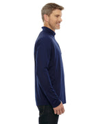 Mens Radar Quarter-Zip Performance Long-Sleeve Top - BLK TRU ROYAL - L(D0102H7K8PX)