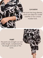 GRECIILOOKS Womens A-Line Rayon Regular Fit Co-Ord Set (Black, X-Large)