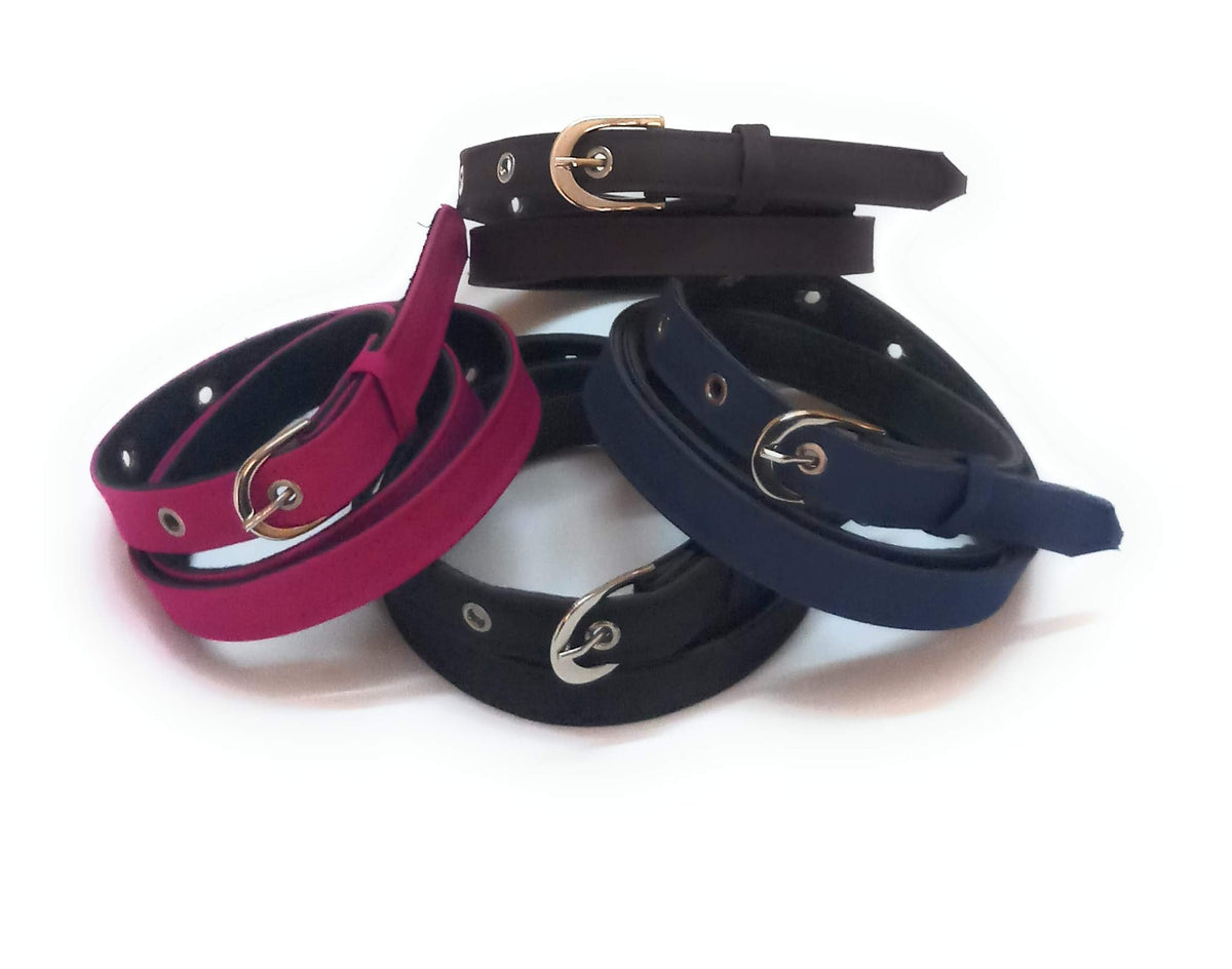 Generic Formal Casual Xxxl Oversize Plus Size Denim Belts 4PcsBlack Brown Pink Nevyblue 3