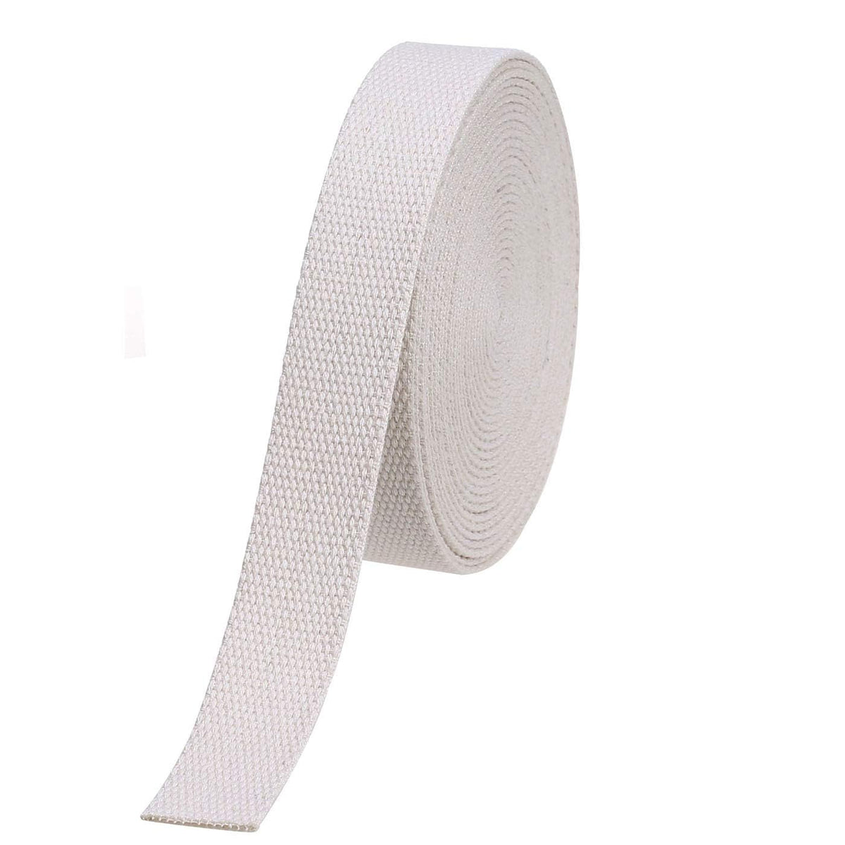 Abb Ropes & Niwars Natural 10 Meters Cotton Webbing Dyeable Belts Soft Fabric Webbing Strap Cotton White Webbing Strap For Colla 1