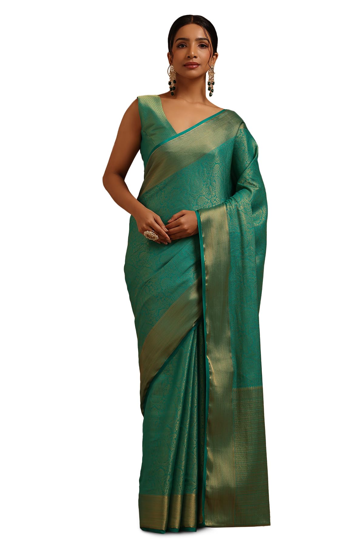 Soch Women Georgette Paisley Zari Woven Saree