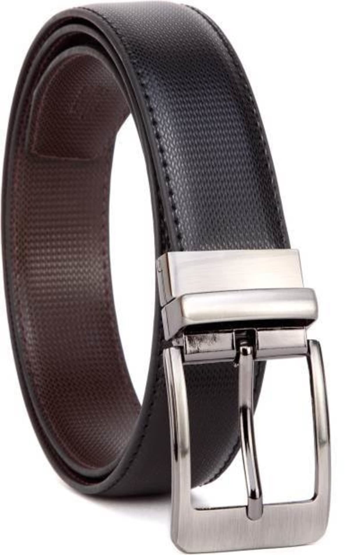 Zoro Vegan Leather Reversible Belt For Men| Black/Brown | Rshy01R | Size 34 34