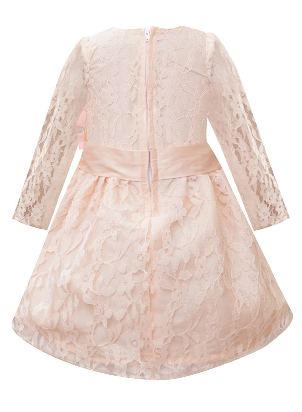 A.T.U.N. Girls Double Bow Dress Peach