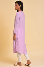 W For Woman WomenS Viscose Regular Kurta (23Few18951-120110_Purple