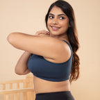 NYKD Cotton Maternity Bra for Women Nursing/Feeding - Non-Padded, Non-Wired, Full Coverage (with Adjustable Straps) Bra, NYB129,