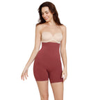 Zivame All Day Seamless Highwaist Thigh Shaper for Women - Wild Ginger Brown