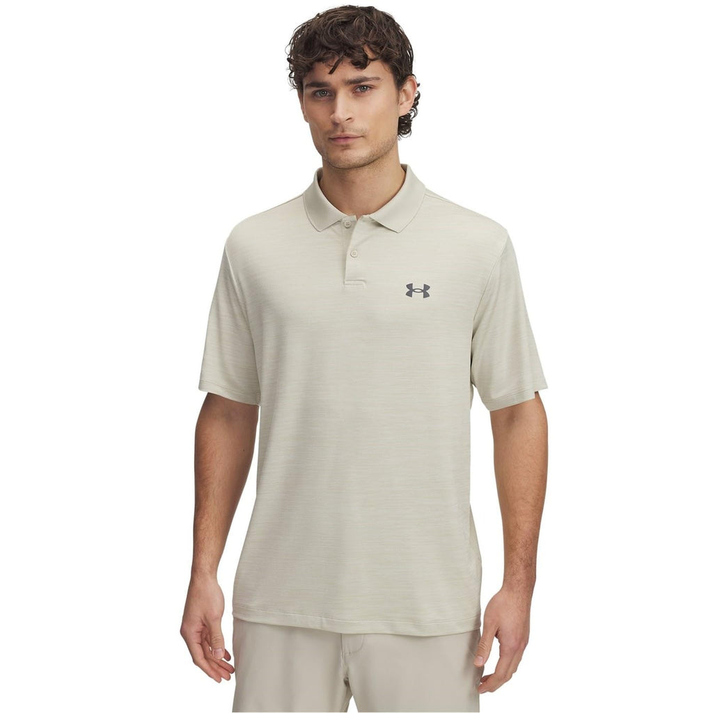 Under Armour Men's Matchplay Polo Polo, (289) Khaki Base / / Castlerock, Large