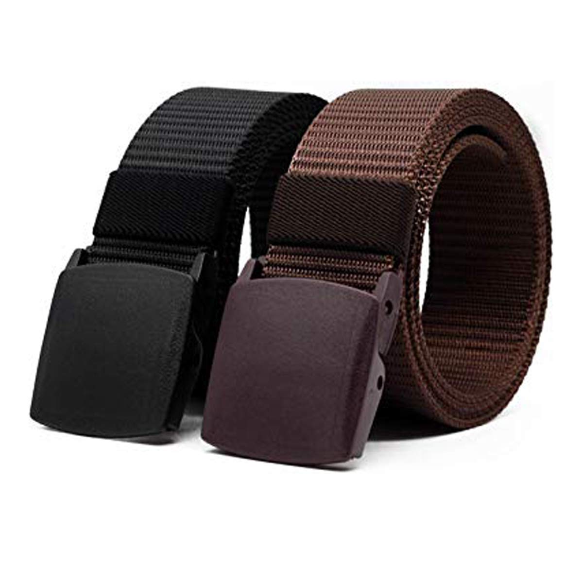 Edifier Unisex Nylon & Canvas Waist Belt (Blt063_06_Brown & Black) 47