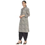 Fabindia Multicolour Cotton Printed Knee Length Kurta