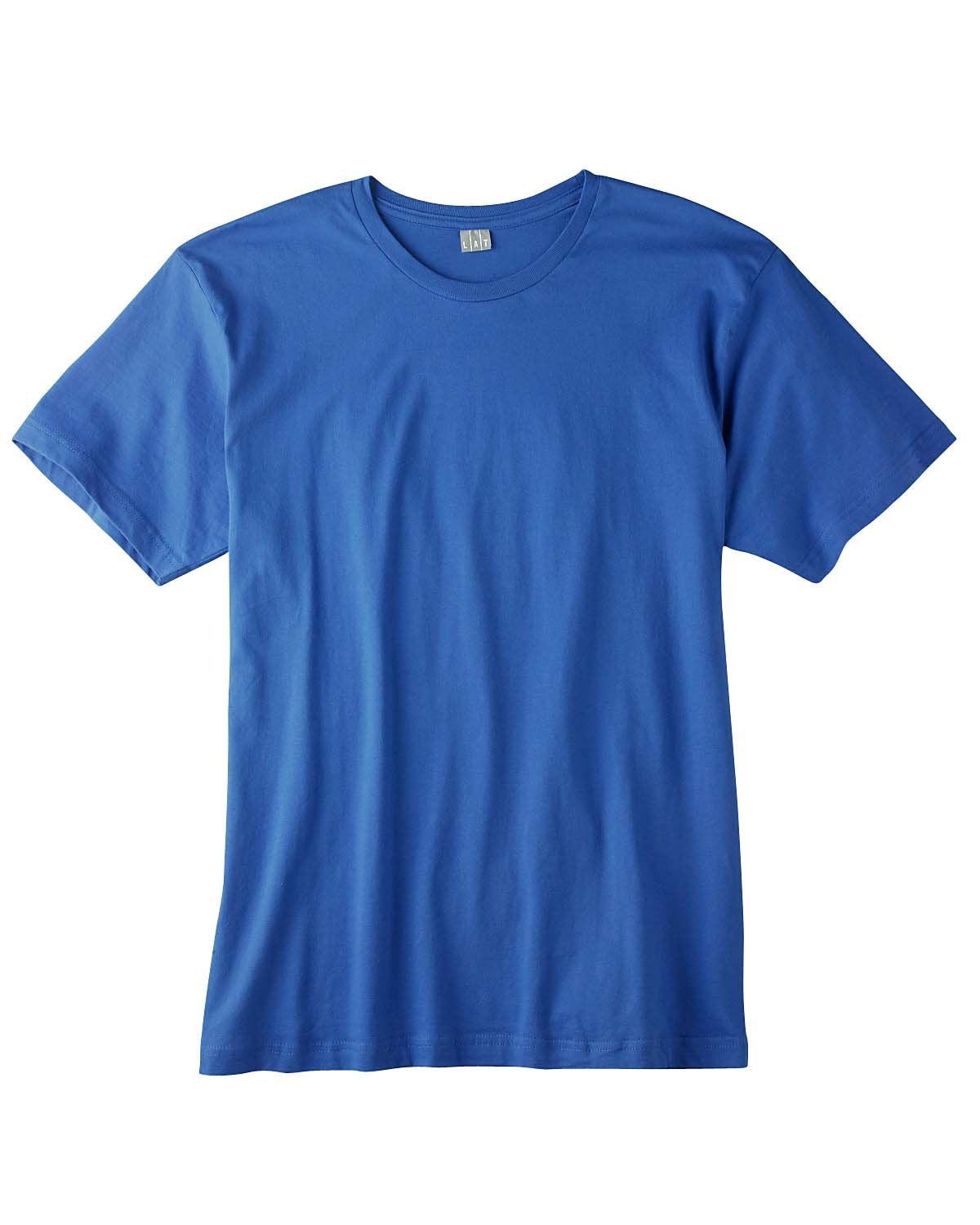 LAT Mens Fine Jersey Short Sleeve Tee (6901) Royal, 4X
