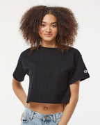 Ladies cropped Heritage T-Shirt - BLAcK - XS(D0102H7D9WP)
