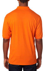 Jerzees Men's SpotShield Short Sleeve Polo, Safety Orange, Medium