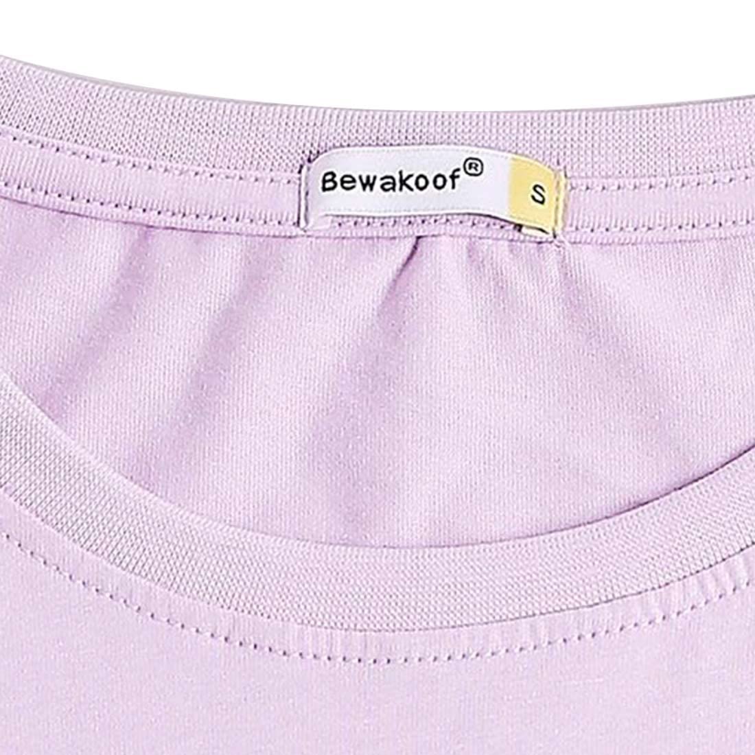 Bewakoof Womens Graphic Printed 100% Cotton T-Shirt - Boyfriend Fit, Round Neck, Half Sleeve