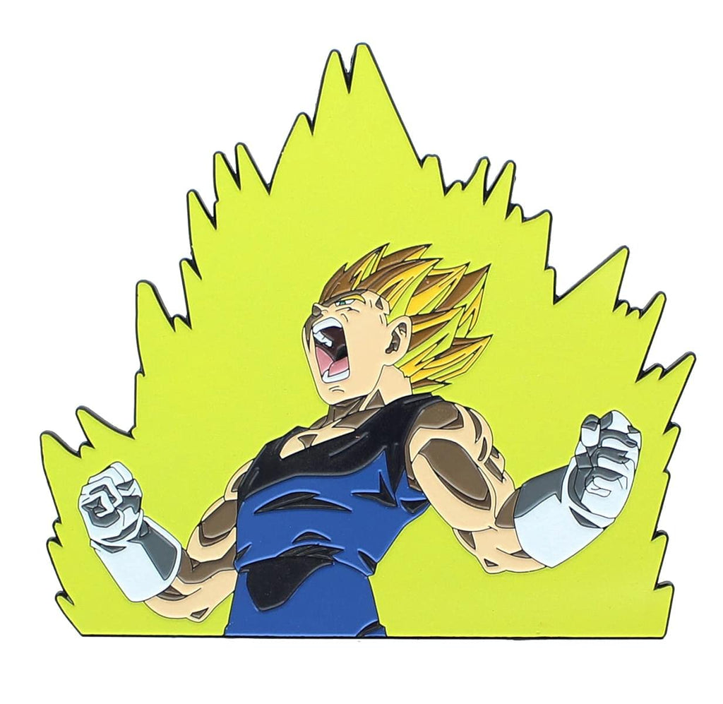 SalesOne LLC Dragon Ball Z 5.5 Inch Magnetic Pin | Super Saiyan Vegeta, Yellow