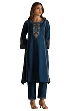 Soch Women Art Silk Embroidered Kurta Set with Thread Work