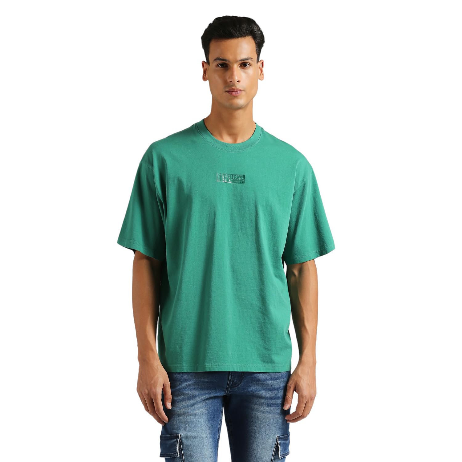 Pepe Jeans MenS Oversized Fit T-Shirt (Pm509581_Jungle Green