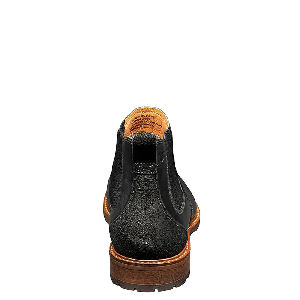 Florsheim Mens Chalet Plain Toe Gore Boots Black Crazy Horse 8.5 Medium