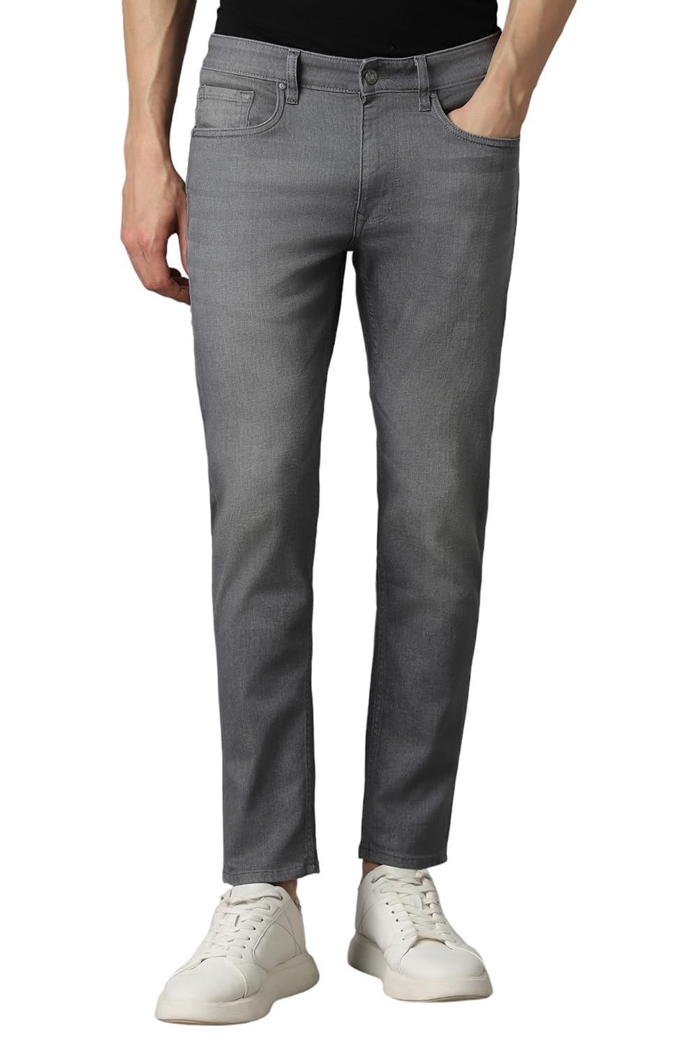 Louis Philippe Men Grey Light Smart Fit Jeans