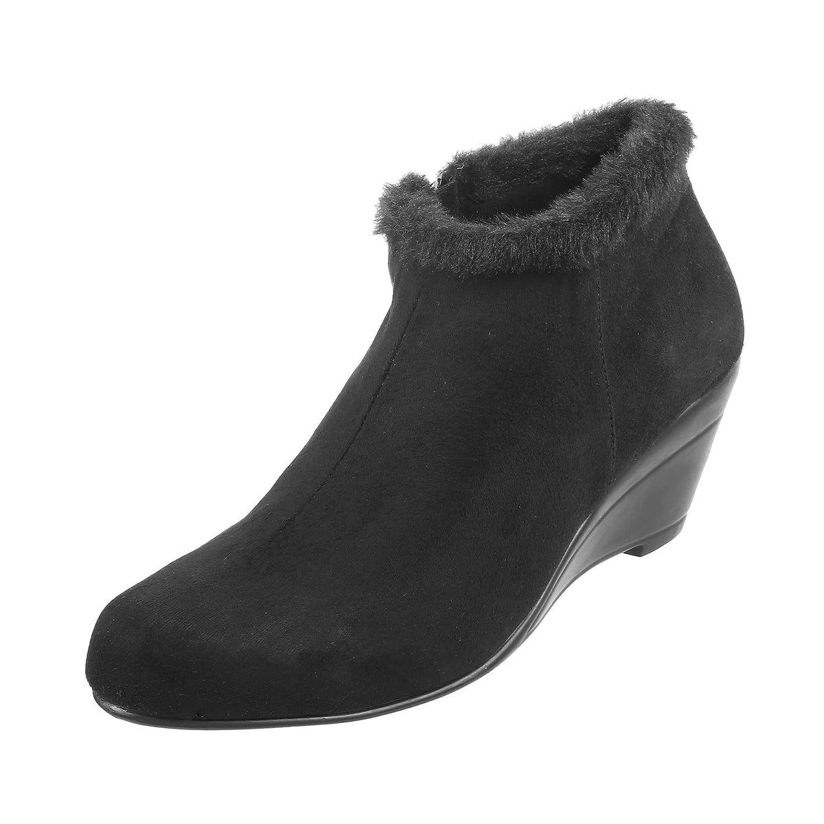 Mochi Women Black Casual Zipper UK/7 EU/40(31436) 7-40